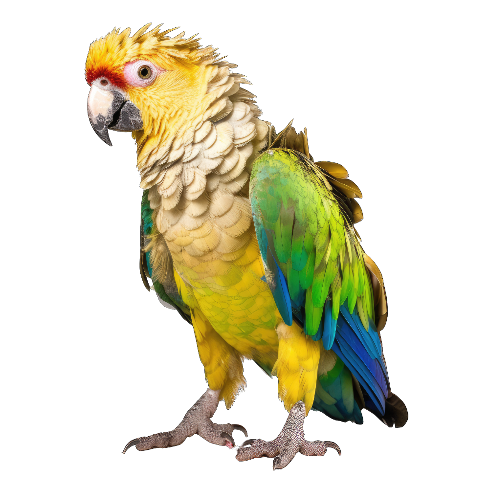 Yellow-headed parrot bird 1- paitakuva