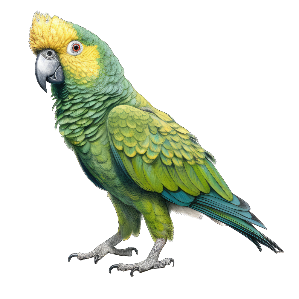 Yellow-naped parrot bird 1- paitakuva